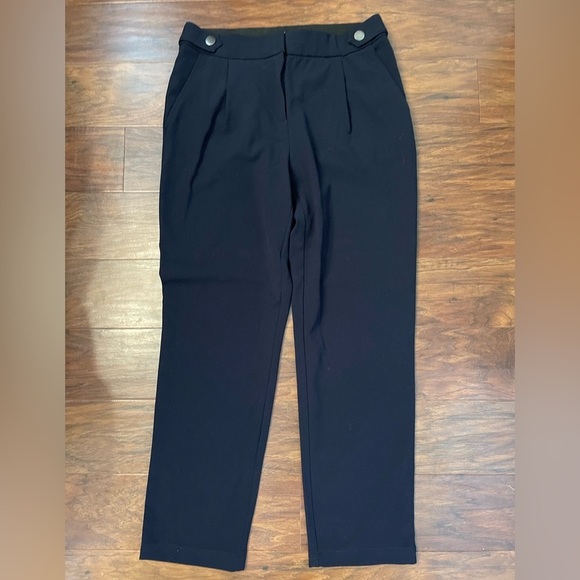 Violets & Roses Navy Straight Leg Work Pants Size 6/28 - Picture 1 of 4